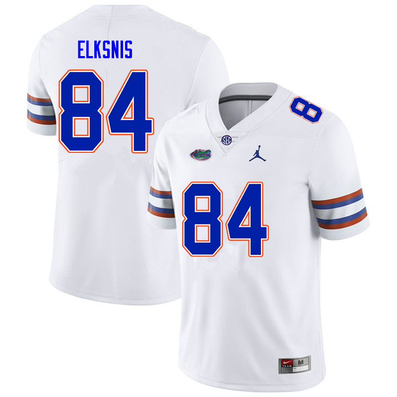 Men #84 Nick Elksnis Florida Gators College Football Jerseys Sale-White